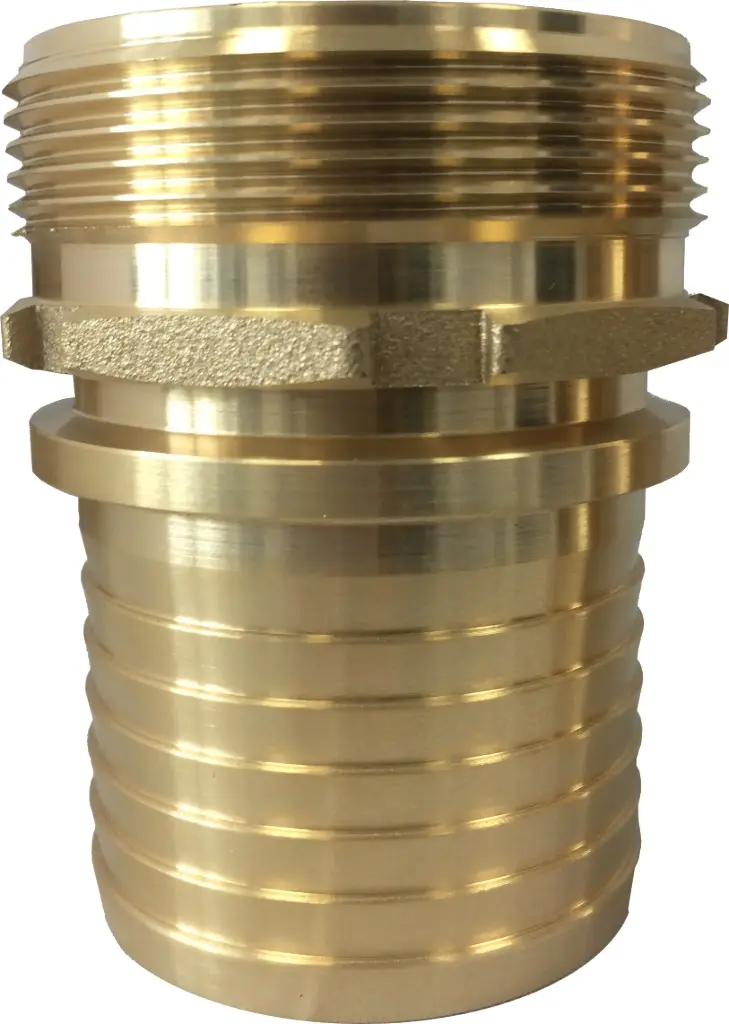 Hose nozzle, external thread, brass | M+B Fluid Technology